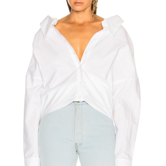 Tibi Watts Oxford Shirt - Picture 1 of 11